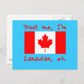 Geloof me ik ben Canadese producten Briefkaart (Voorkant / Achterkant)