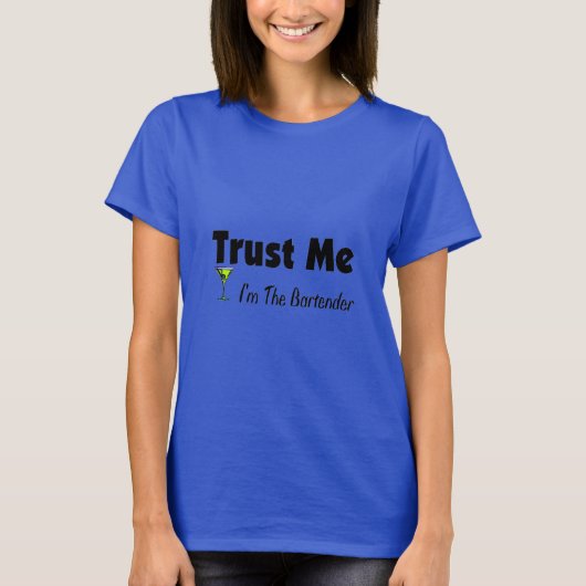 Geloof me, ik ben de Bartender T-shirt (Voorkant)