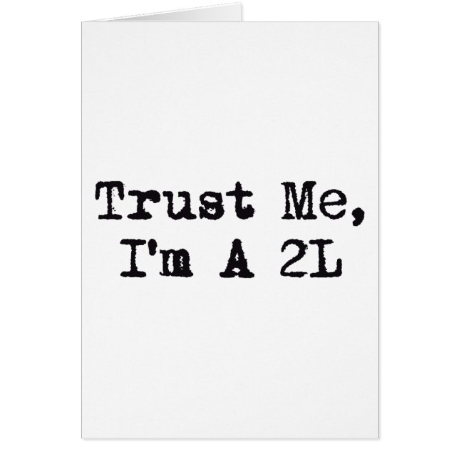 Geloof me, ik ben een 2L (Voorkant)