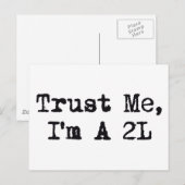 Geloof me, ik ben een 2L Briefkaart (Voorkant / Achterkant)