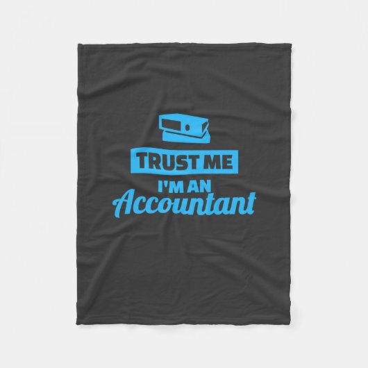 Geloof me ik ben een accountant fleece deken (Voorkant)