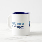 Geloof me, ik ben een blogger (LiveJournal) Tweekleurige Koffiemok (Voorkant links)