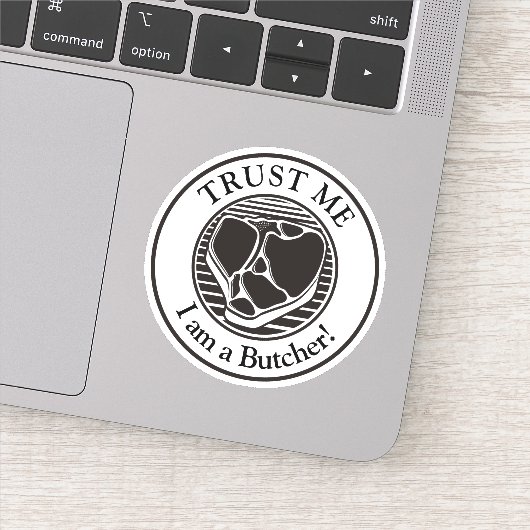 Geloof me, ik ben een Butcher Sticker (Detail)