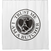 Geloof me, ik ben een Butcher T-bone Douchegordijn (Voorkant)