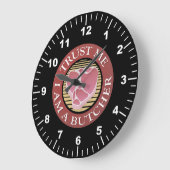 Geloof me, ik ben een Butcher T-bone Grote Klok (Hoek)