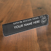 Geloof me, ik ben een Butcher T-bone Naambordje (Zijkant)