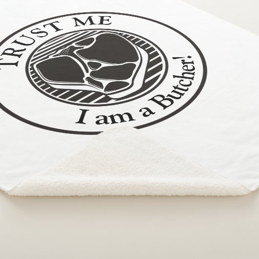 Geloof me, ik ben een Butcher T-bone Sherpa Deken (3/4)