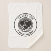 Geloof me, ik ben een Butcher T-bone Sherpa Deken (Voorkant)