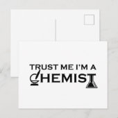 Geloof me ik ben een chemicus grappige scheikunde  feestdagenkaart (Voorkant / Achterkant)
