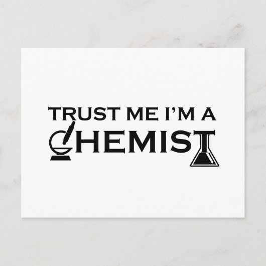 Geloof me ik ben een chemicus grappige scheikunde  feestdagenkaart (Voorkant)