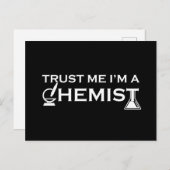 Geloof me ik ben een chemicus grappige scheikunde feestdagenkaart (Voorkant / Achterkant)