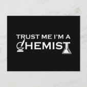 Geloof me ik ben een chemicus grappige scheikunde feestdagenkaart (Voorkant)