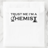 Geloof me ik ben een chemicus grappige scheikunde  rechthoekige sticker (Tas)
