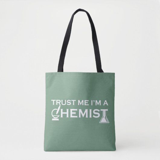 Geloof me ik ben een chemicus grappige scheikunde  tote bag (Voorkant)