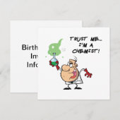 Geloof me, ik ben een chemicus kaart (Voorkant / Achterkant)