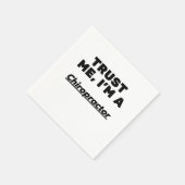 Geloof me, ik ben een Chiropractor. Servet (Hoek)