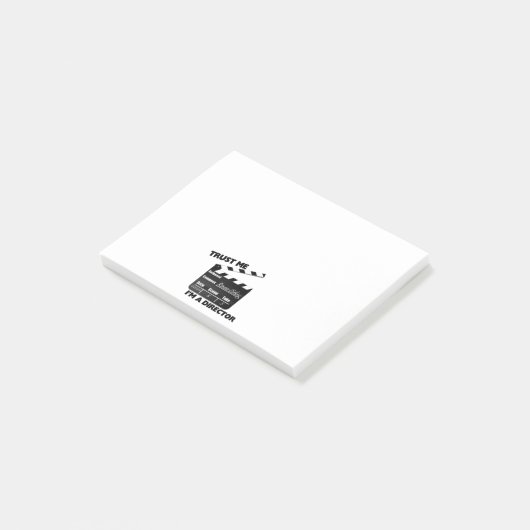 Geloof me, ik ben een directeur Clapboard Post-it® Notes (Schuin)
