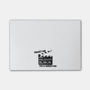 Geloof me, ik ben een directeur Clapboard Post-it® Notes
