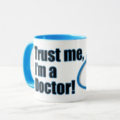 Geloof me, ik ben een Doctor Funny Mug Mok (Voorkant links)