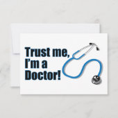 Geloof me, ik ben een Doctor Graduation Party Kaart (Voorkant)