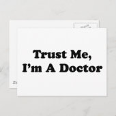 Geloof me, ik ben een dokter briefkaart (Voorkant / Achterkant)