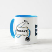 Geloof me, ik ben een dokter medisch Humor Mok (Voorkant links)