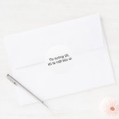Geloof me, ik ben een dokter ronde sticker (Envelop)