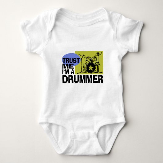 Geloof me, ik ben een drummer romper (Voorkant)