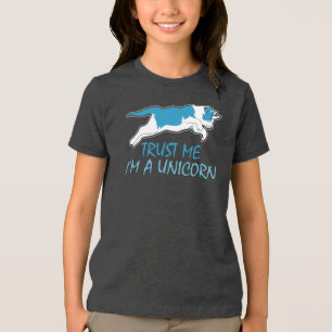 Geloof me, ik ben een eenhoorn kattenliefhebber Tri-Blend shirt