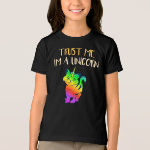 Geloof me, ik ben een eenhoorn regenboogkat Tri-Blend shirt