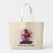 Geloof me, ik ben een heks grote tote bag (Achterkant)