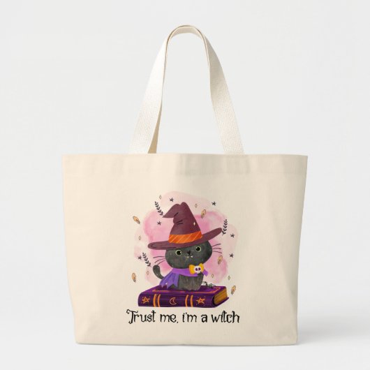 Geloof me, ik ben een heks grote tote bag (Voorkant)