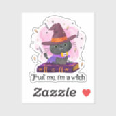Geloof me, ik ben een heks sticker (Vel)
