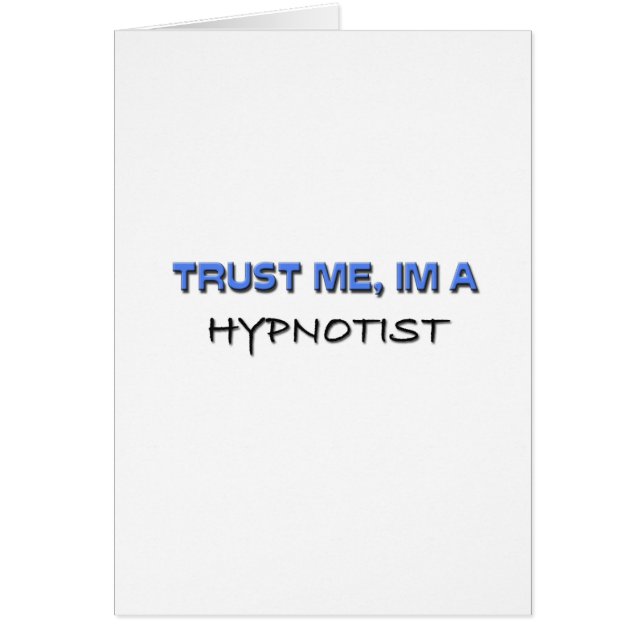 Geloof me, ik ben een Hypnotist (Voorkant)