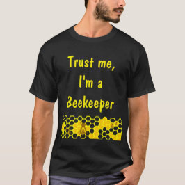 Geloof me ik ben een imker honingraat aangepaste S T-shirt