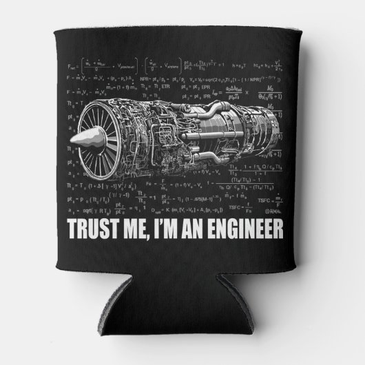 Geloof me, ik ben een ingenieur blikjeskoeler (Voorkant)