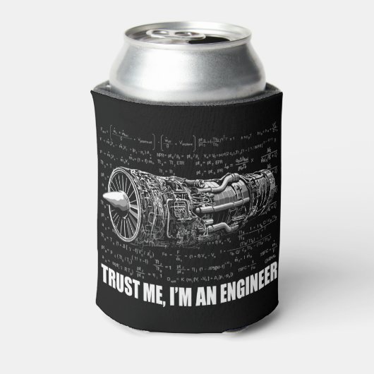 Geloof me, ik ben een ingenieur blikjeskoeler (Blikje Achterkant)