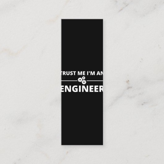 Geloof me, ik ben een ingenieur klantenkaartje (Voorkant)