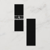 Geloof me, ik ben een ingenieur klantenkaartje (Voorkant / Achterkant)
