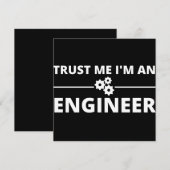 Geloof me, ik ben een ingenieur save the date (Voorkant / Achterkant)