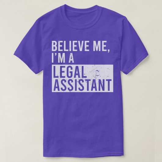 Geloof me ik ben een juridisch assistent Funny Rev T-shirt (Design voorkant)