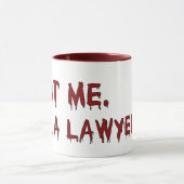 Geloof me, ik ben een Lawyer Shark Mok (Midden)