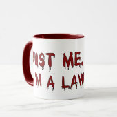 Geloof me, ik ben een Lawyer Shark Mok (Voorkant links)