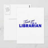 Geloof me, ik ben een Librarian Briefkaart (Voorkant / Achterkant)