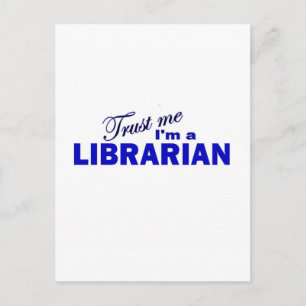 Geloof me, ik ben een Librarian Briefkaart