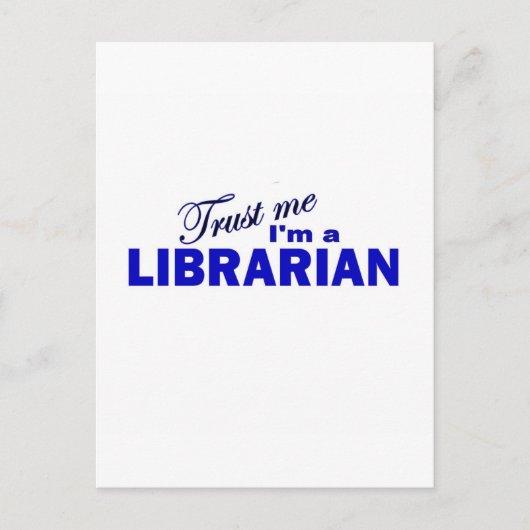 Geloof me, ik ben een Librarian Briefkaart (Voorkant)