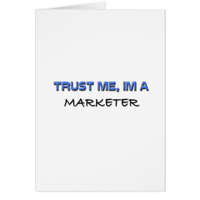 Geloof me, ik ben een Marketer (Voorkant)