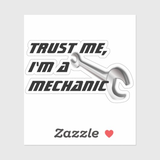 Geloof me, ik ben een monteur, grappige automobiel sticker (Vel)
