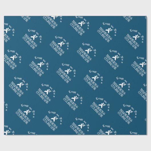 Geloof me, ik ben een Morris Dancer White Text Cadeaupapier (Vlak)