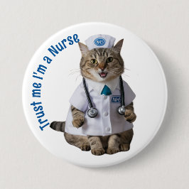 Geloof me, ik ben een NHS-verpleegkundige, schatti Ronde Button 7,6 Cm